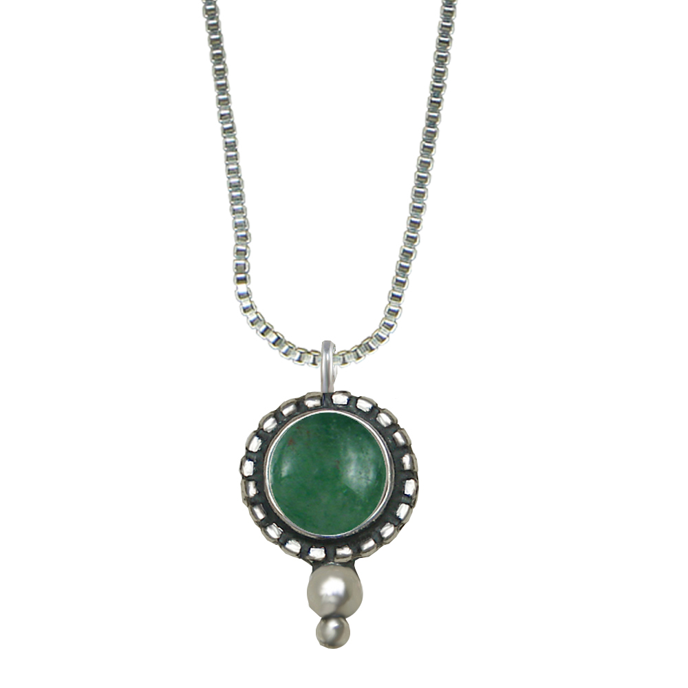 Sterling Silver Little Jade Pendant Necklace